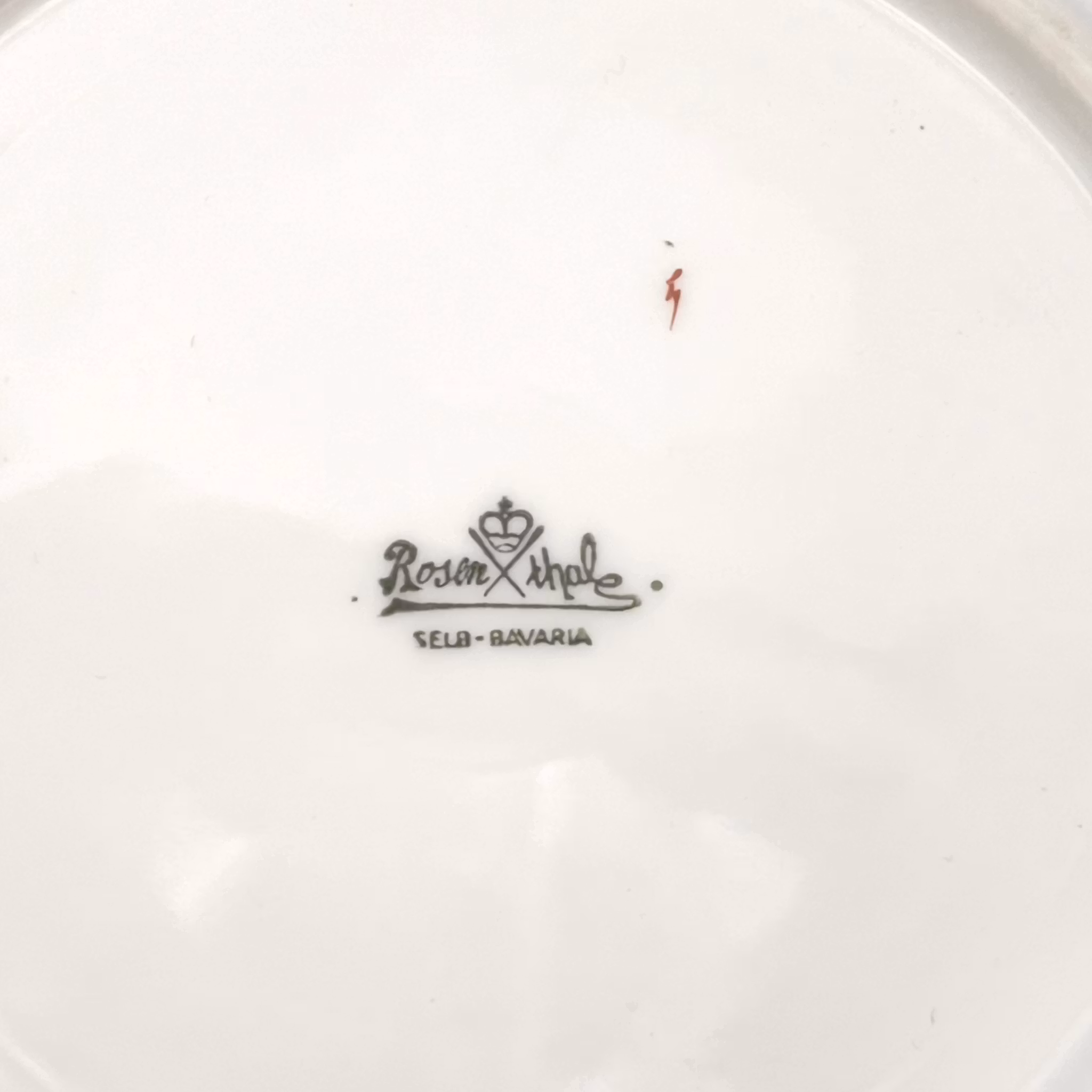 Rosenthale - Blåblommiga porslin assietter