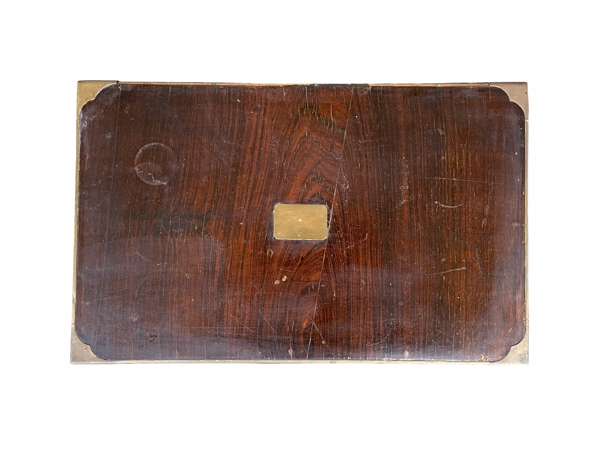 Antik Engelsk skrivlåda i mahogny med mässingsbeslag - 1800-tal