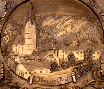 Trärelief - Obervellach, Österrike - väggdekoration