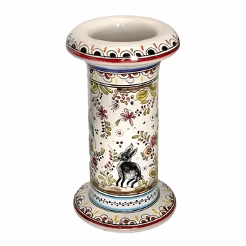 Filcer Portugal - Handmålad vas med djur och blomdekor