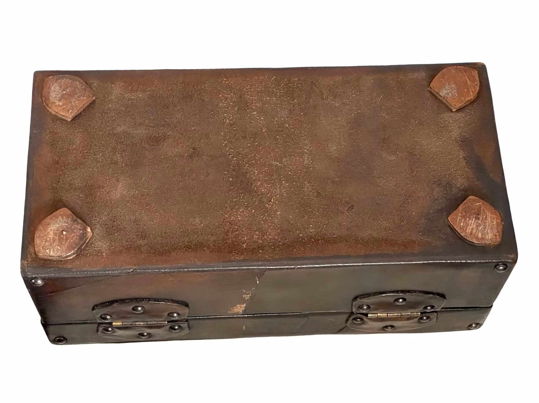 Antik handgjord trälåda - Rustik och unik design