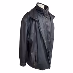 Morena - Chaqueta/abrigo de piel auténtica para hombre, talla 54 - XL