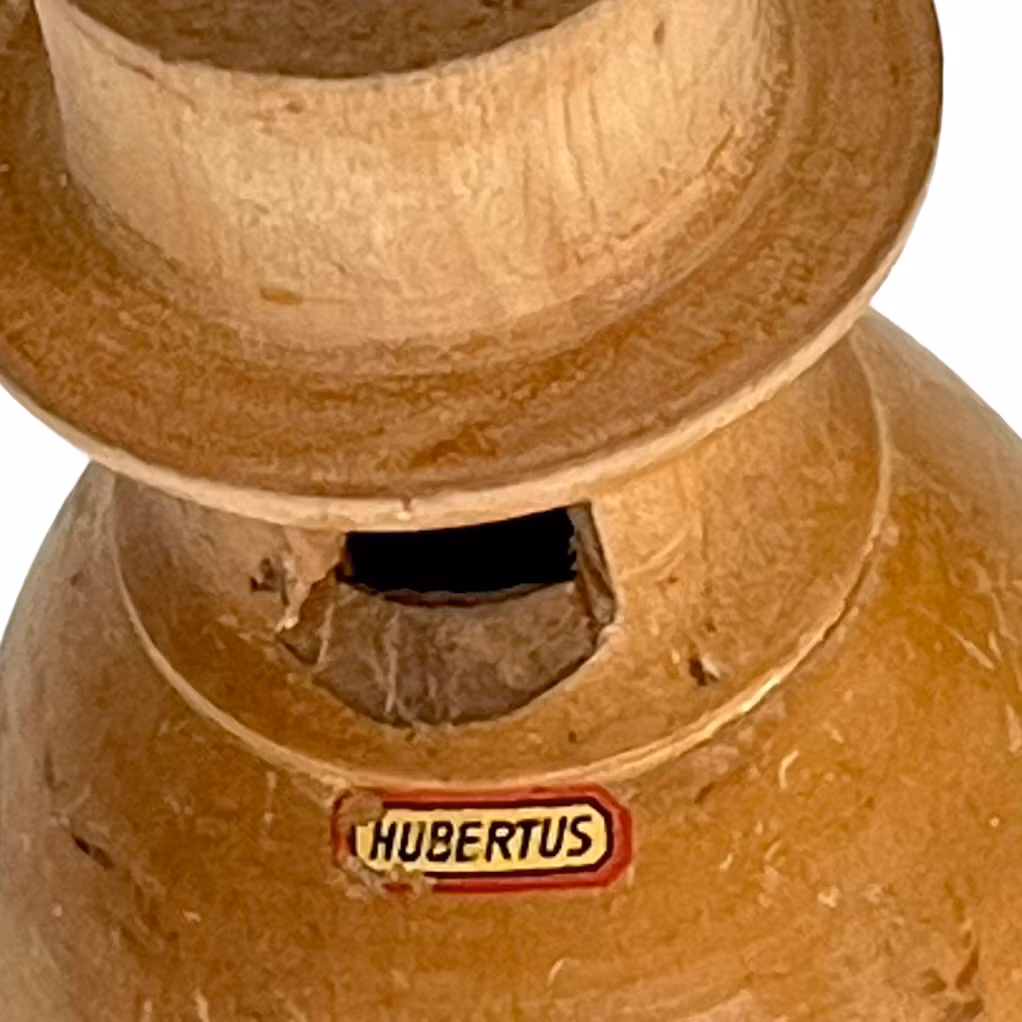 Vintage Hubertus fågellock / jaktpipa i trä - äldre modell, handgjord