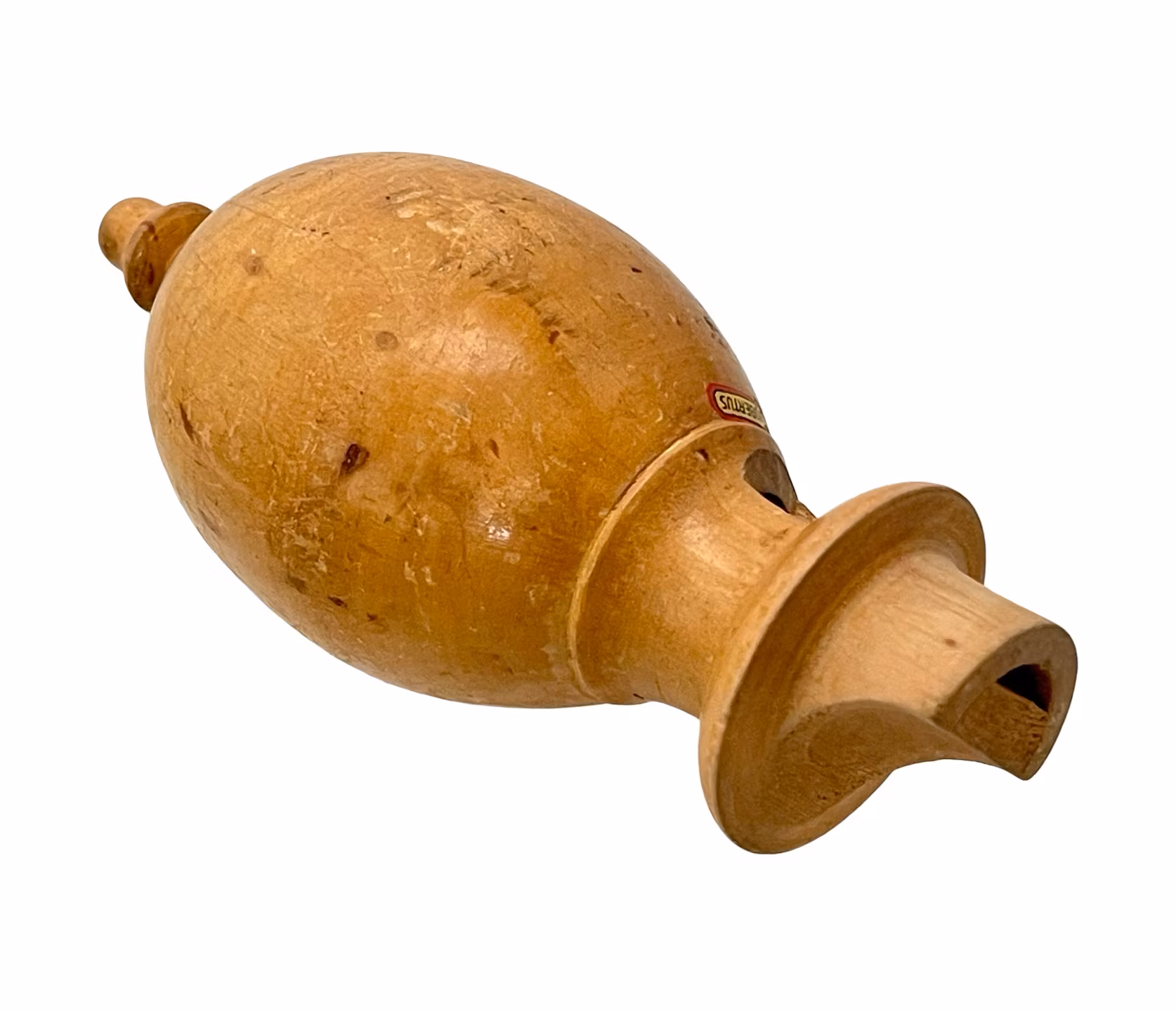 Vintage Hubertus fågellock / jaktpipa i trä - äldre modell, handgjord