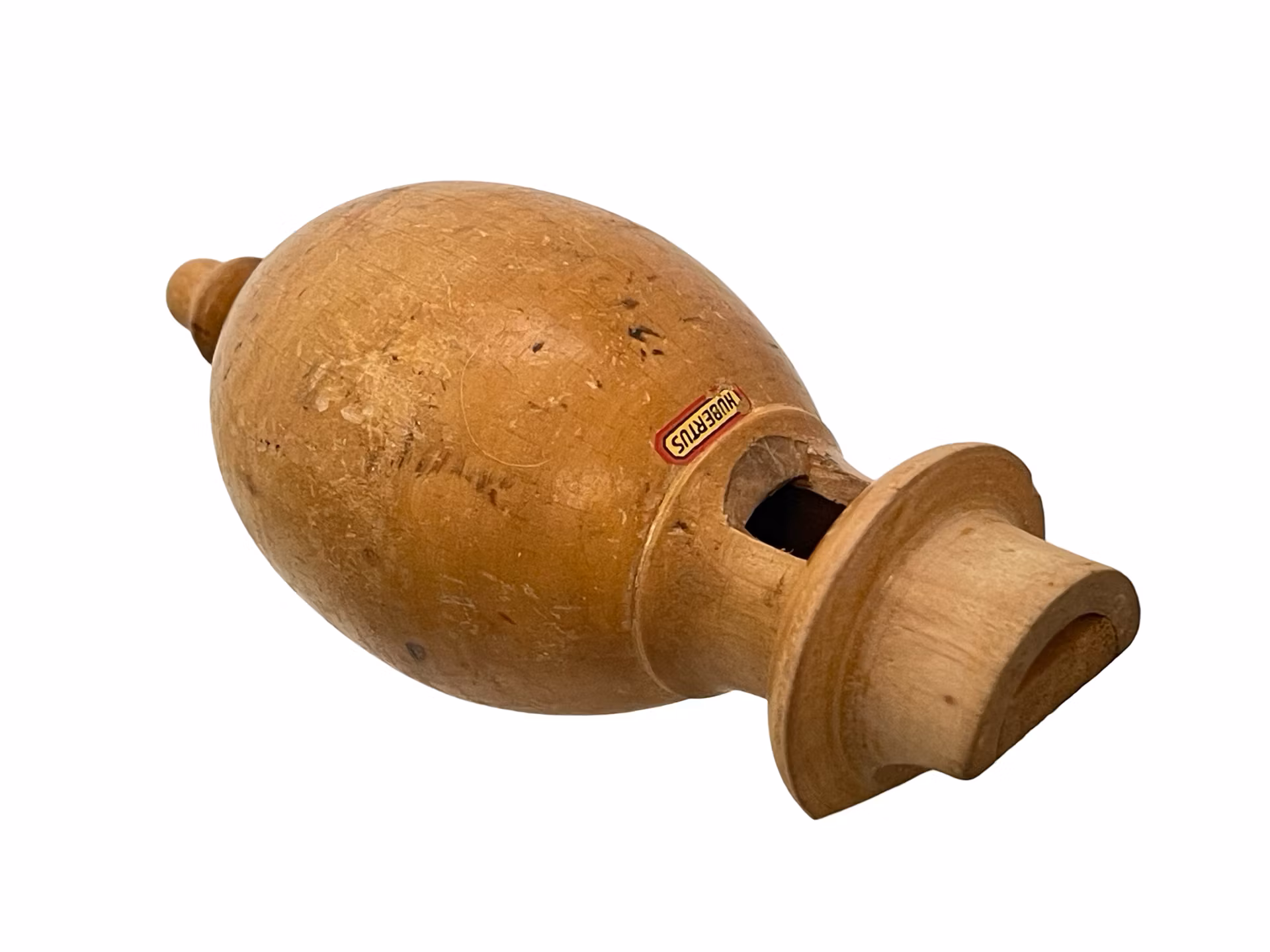 Vintage Hubertus fågellock / jaktpipa i trä - äldre modell, handgjord