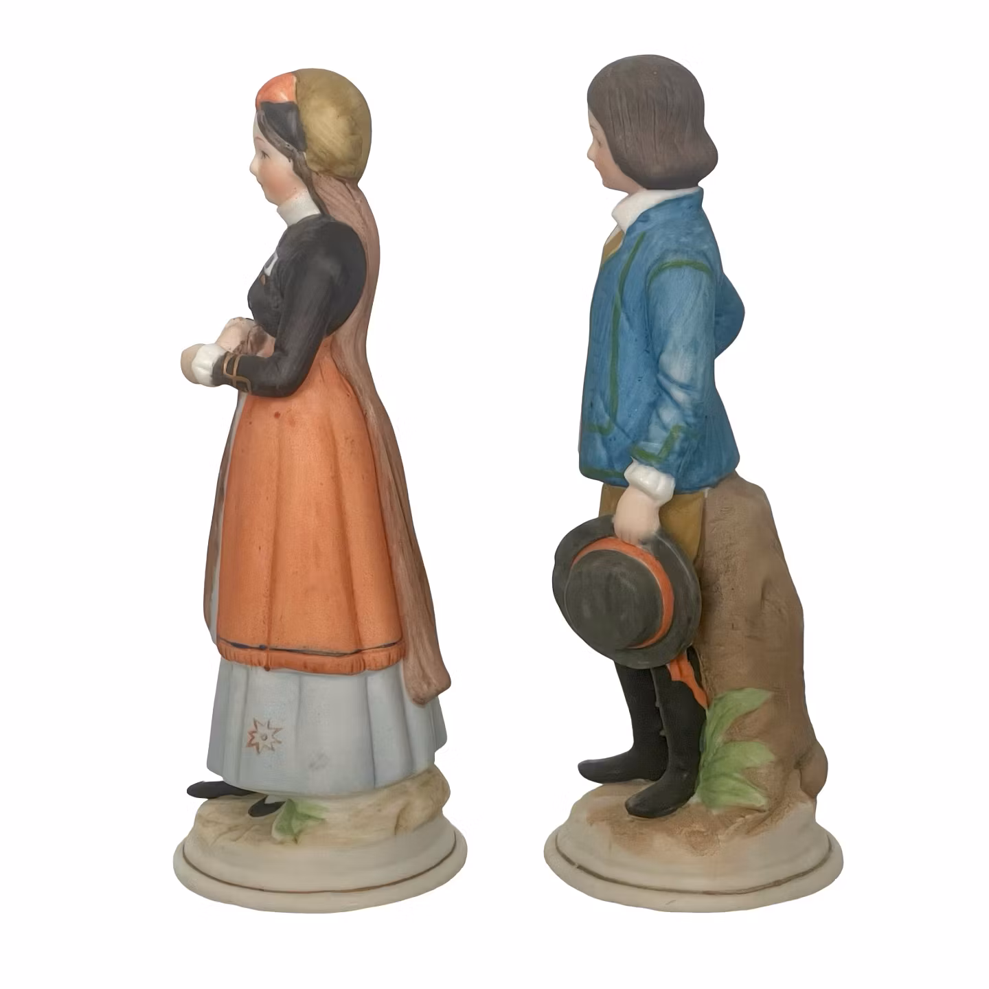 Ljung Souvenir Skåne - Handmålade porslinsfigurer, folkdräkt, Sverige