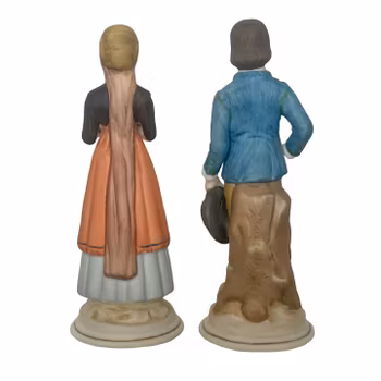 Ljung Souvenir Skåne - Handmålade porslinsfigurer, folkdräkt, Sverige