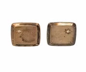 Geson cufflinks in silver 830 with white stone - Sweden 1985