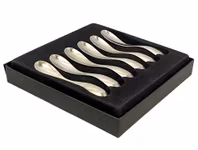 Carl Mertens «Lino» espressoskjeer 6 stk. rustfritt stål - Solingen, Tyskland