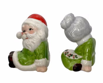 Tomte & Tomtemor - Handmålade salt och pepparkar i keramik, J.P. 1994