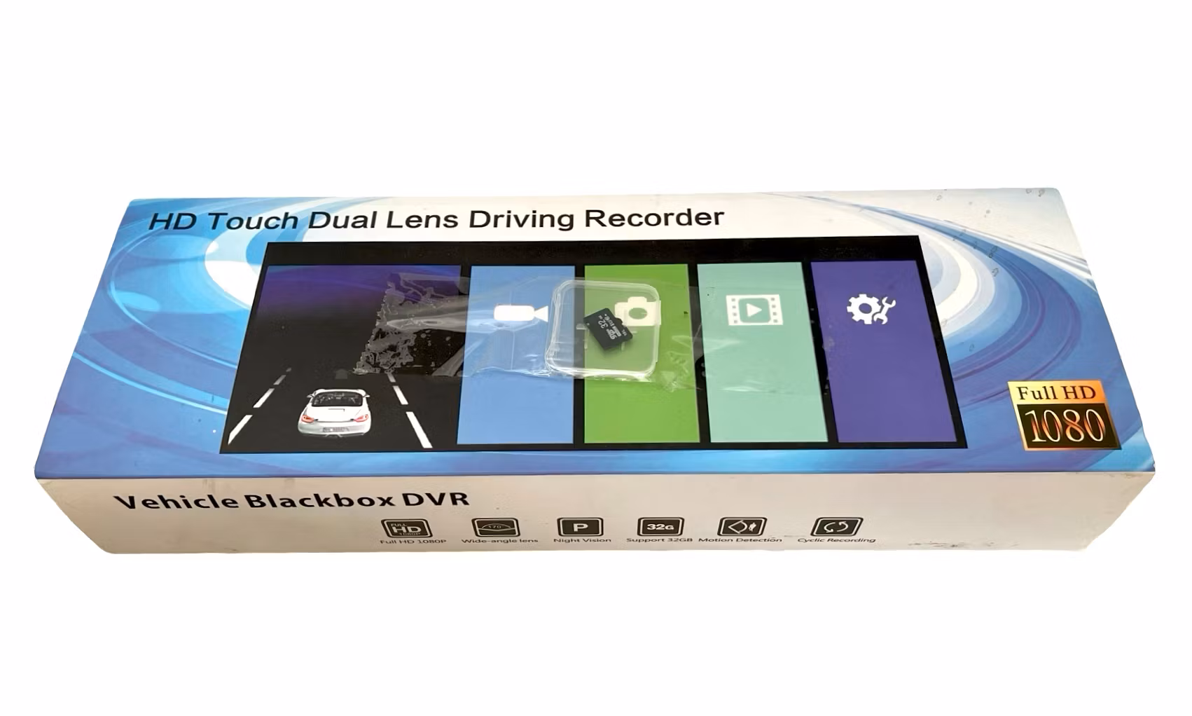 Vehicle Blackbox DVR - HD Touch Dual Lens Driving Recorder