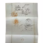 Antikt brev Stockholm-London, 1845