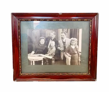 Antikt familjefotografi av Hans Temler - ca 1900