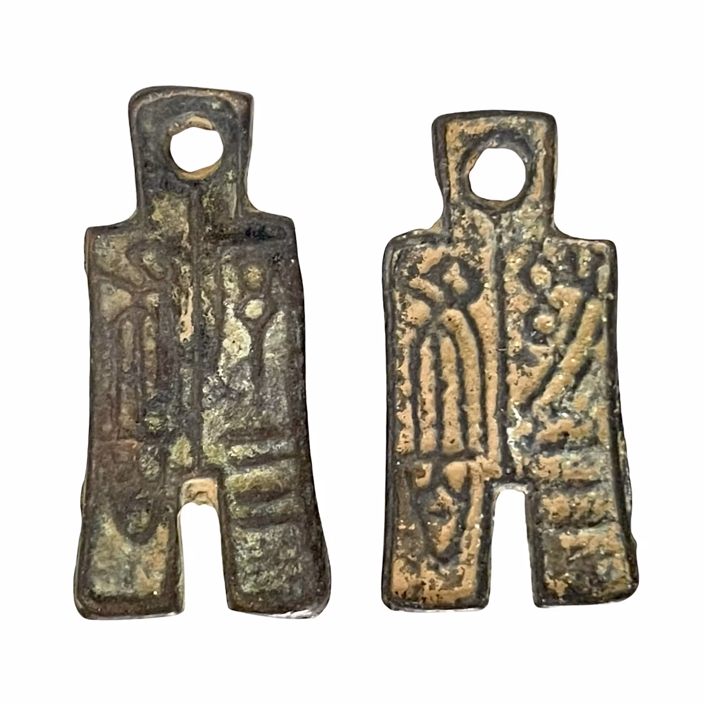 Sällsynta kinesiska spadepengar - Zhao staten ca 400-300 f.Kr. Äkta antika bronsmynt (10 st)