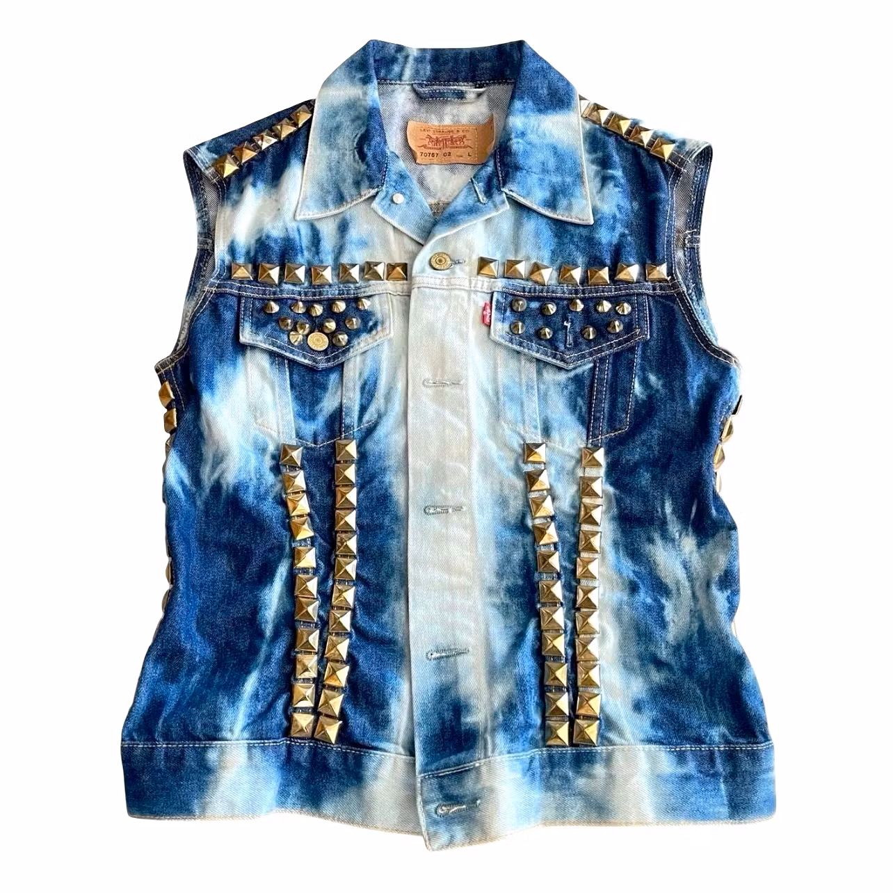 Levi’s 70767 Jeansväst med nitar / Gilet - Unisex, Rockstil