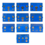 Svensk myntsett 1980-1988 + 1999 - 10 komplette årssett - Eskilstuna Myntverk