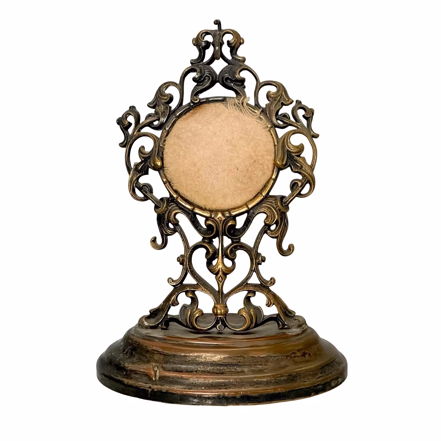 Antik Omega, Bienne Geneve, Fickur med Bordställ - Silver - Schweiziskt urverk