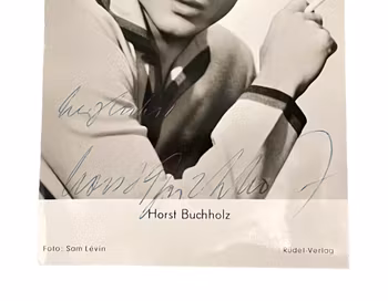 Horst Buchholz - Signerat Originalfoto / Autograf - Sam Lévin / Franz Josef Rüdel Verlag