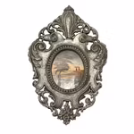 Miniatyrmaleri i metallramme, signert Bary - Barokkstil