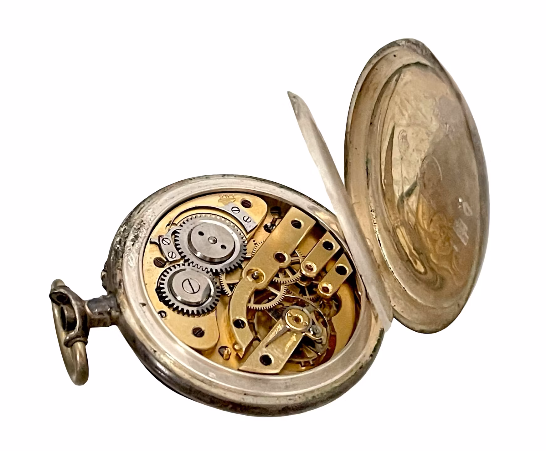 Antikt fickur i silver - J.K. Andersson, Wislanda - 15 Rubis, Ancre Ligne Droite