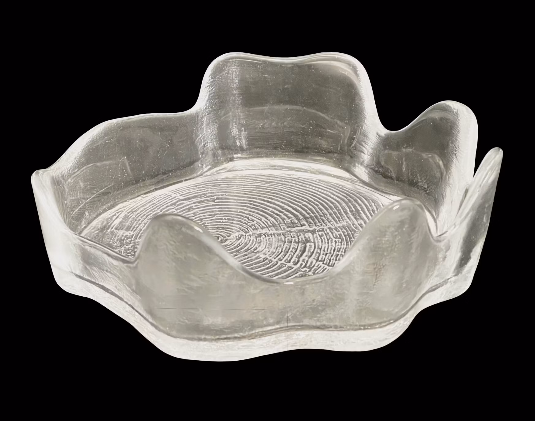 Skruf glassverk - Skål fra Woodstock (Drivved)-serien, Bengt Edenfalk 1969