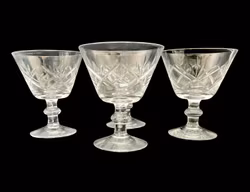 4 st slipade glas - Handslipade, vintage