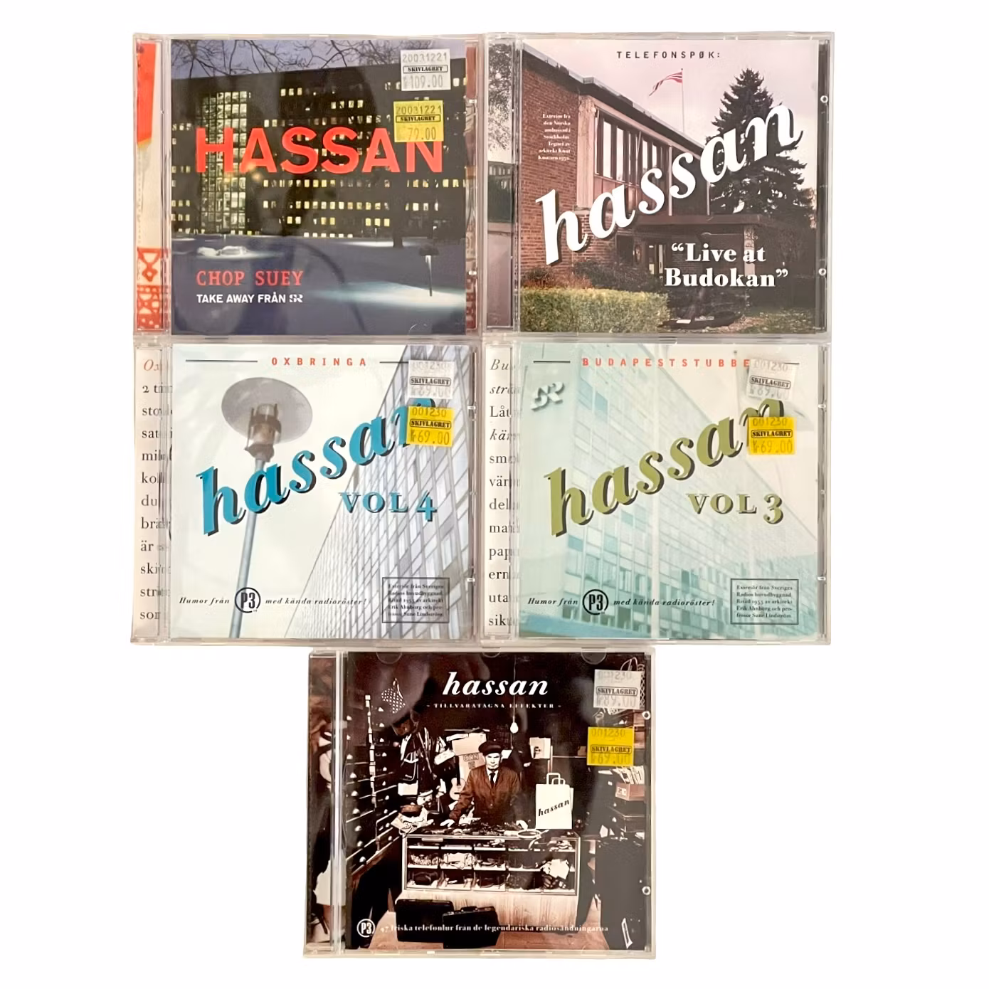 Hassan - Komplett CD samling (5 st) - Kultklassiker från P3