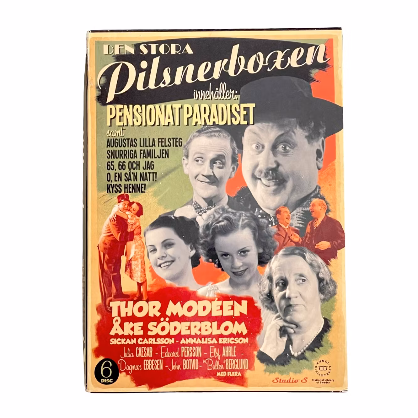 Den Stora Pilsnerboxen - 6 DVD - Thor Modéen & Åke Söderblom