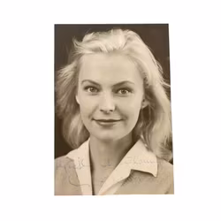 Gio Petré - Äkta signerat porträttfoto, Autograf 1961-tal