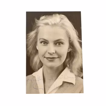 Gio Petré - Äkta signerat porträttfoto, Autograf 1961-tal