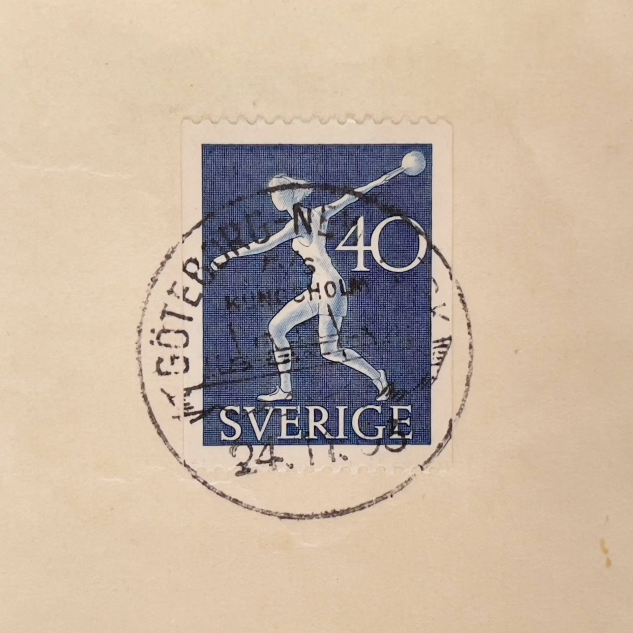 Vintage förstadagsbrev - M/S Kungsholm, Maiden Voyage 1953