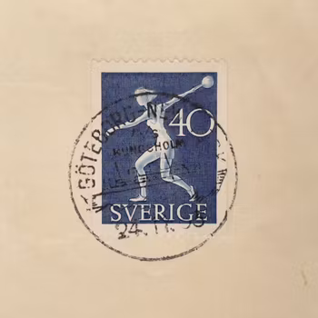 Vintage förstadagsbrev - M/S Kungsholm, Maiden Voyage 1953