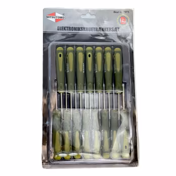 Elektronik skruvmejsel set Mitsutomo (15 delar)
