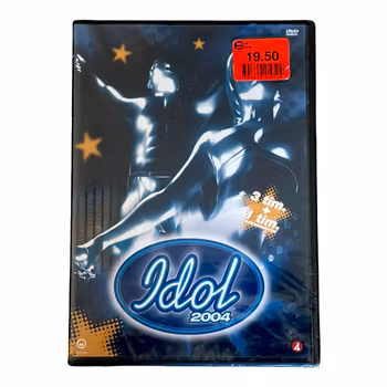 Idol 2004 - ca 4 timmar material - Inplastad DVD