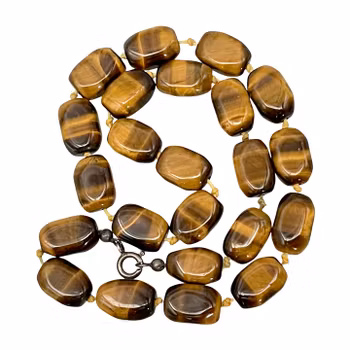 Vintage tigeröga halsband