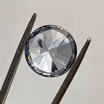 Ljusblå rund fasett slipad topas - 3.80 karat