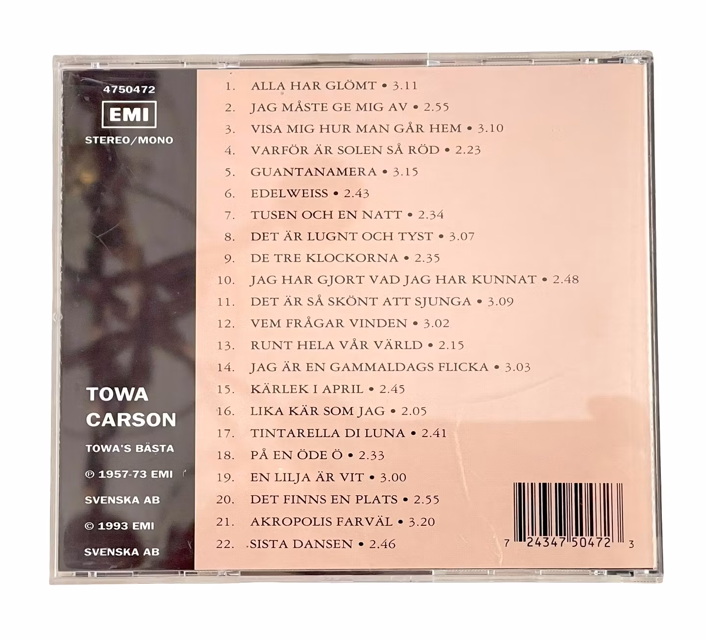 Towa Carson - Towa’s Bästa (1993) CD