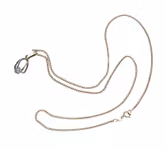 Halsband i sterlingsilver med hänge - Topas, Salovaara, Turku, Finland