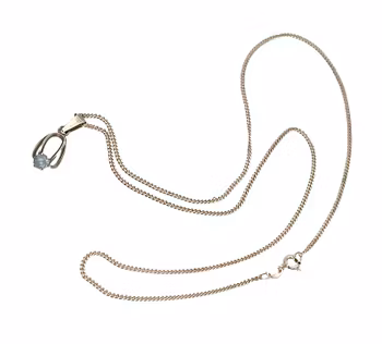 Halsband i sterlingsilver med hänge - Topas, Salovaara, Turku, Finland