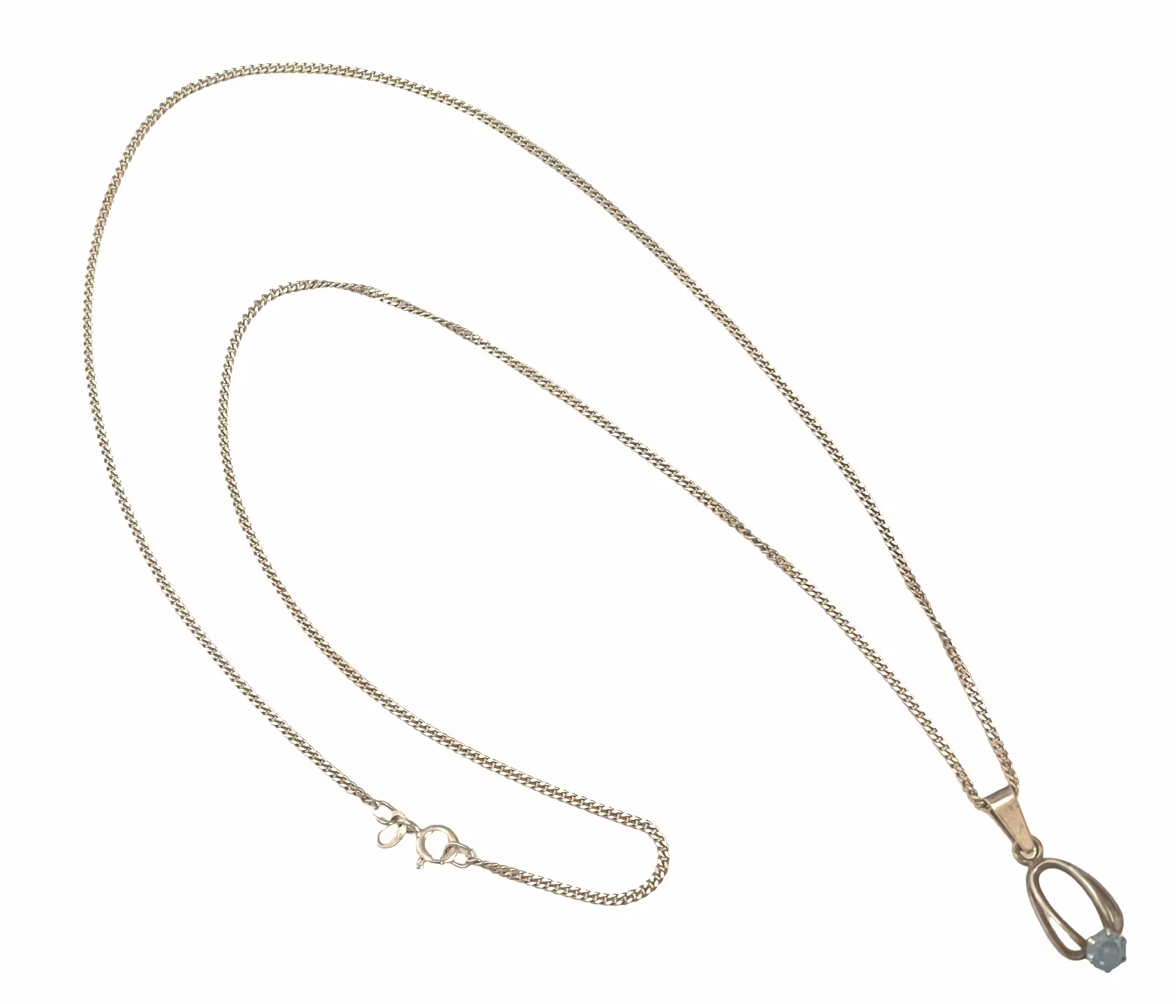 Halsband i sterlingsilver med hänge - Topas, Salovaara, Turku, Finland