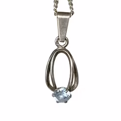 Sterlinghopea kaulakoru riipuksella - Topas, Salovaara, Turku, Suomi