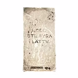 Silver medal - Swedish National Sports Federation, District Championships 1949 - Rowing Fours Lightweight