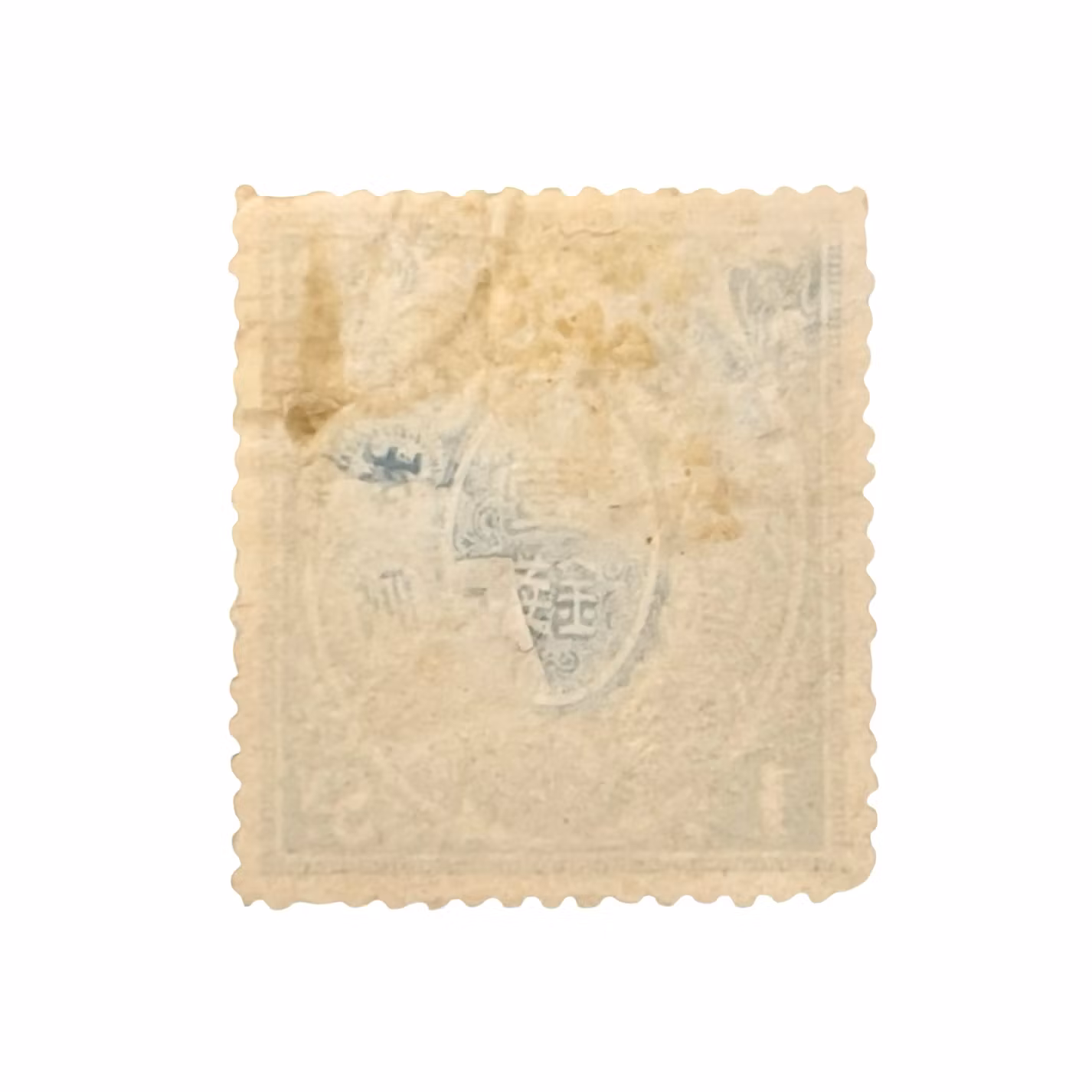 Japan - 1 Sen blå, Meiji eran (ca 1876), stämplat - klassiskt samlarobjekt