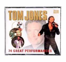 TOM JONES – 3-CD-Box, 74 großartige Auftritte, in Plastikfolie eingeschweißt