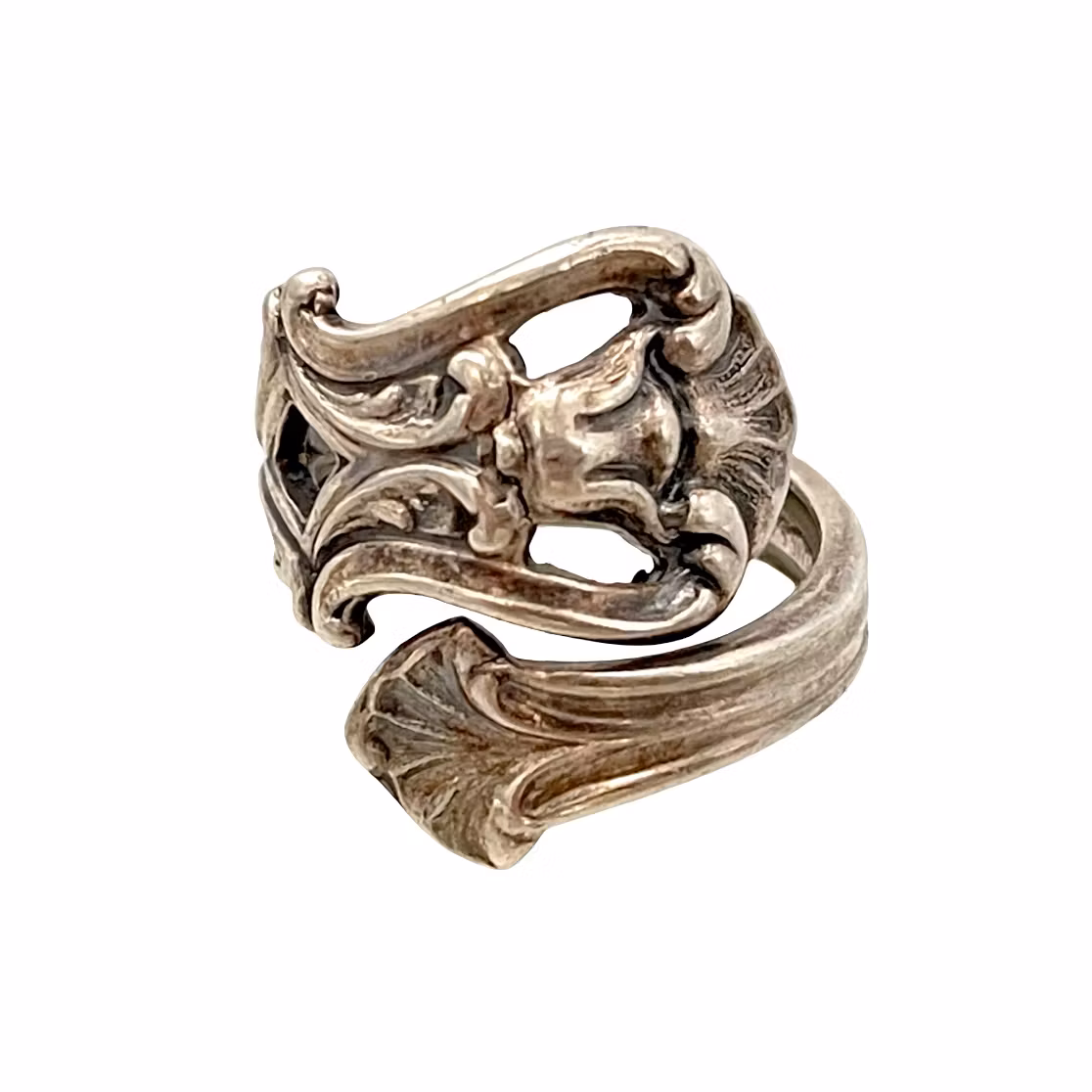 Camusso - Sterling 925 silver ring - justerbar - Art Nouveau stil - Handarbetad skedring