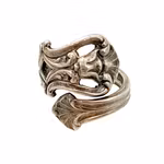 Camusso - Sterling 925 silver ring - justerbar - Art Nouveau stil - Handarbetad skedring