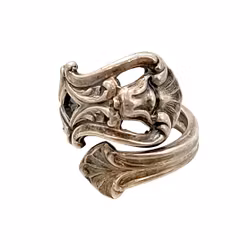 Camusso - Sterling 925 zilveren ring - verstelbaar - Art Nouveau stijl - Handgemaakte ring