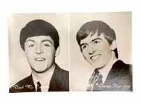 Vintage vykort - Paul McCartney & George Harrison (Nr 470)