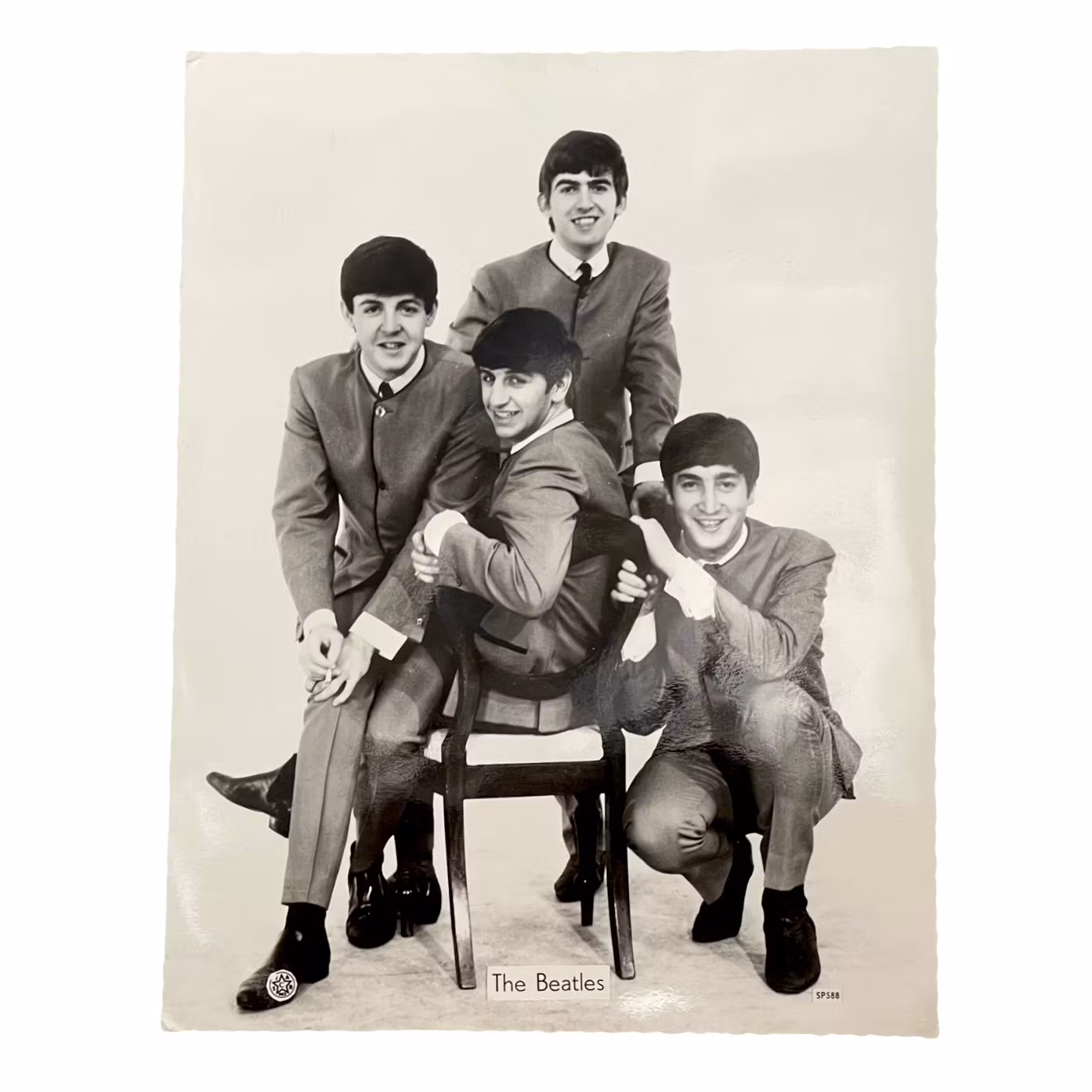 Vintage fotografiskt vykort - The Beatles (SP 988)