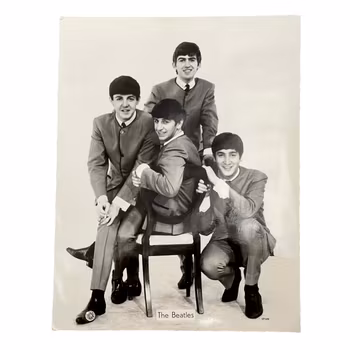 Vintage fotografiskt vykort - The Beatles (SP 988)